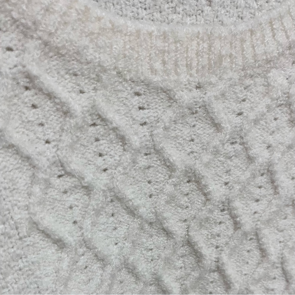 Knitted & Knotted Anthropologie Ballerina Wool Alpaca Ivory Pink Sweater Small - Picture 8 of 13
